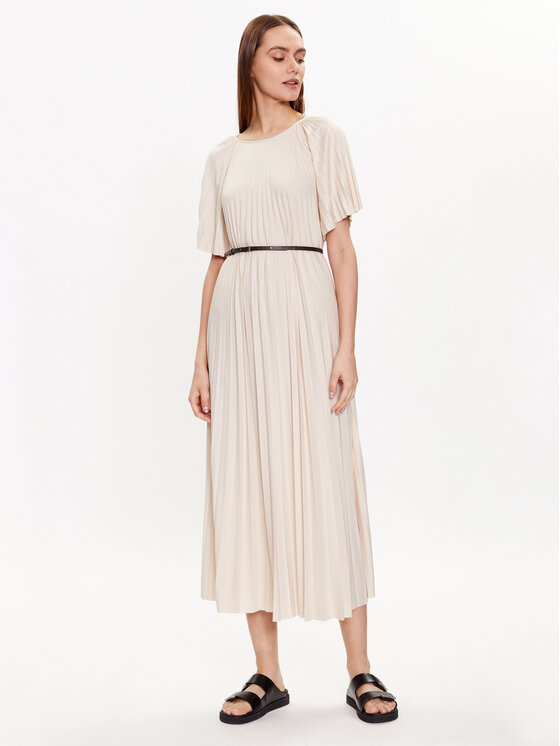 Fabiana Filippi Fabiana Filippi Kasdieninė suknelė ABD273W184 Smėlio Loose Fit