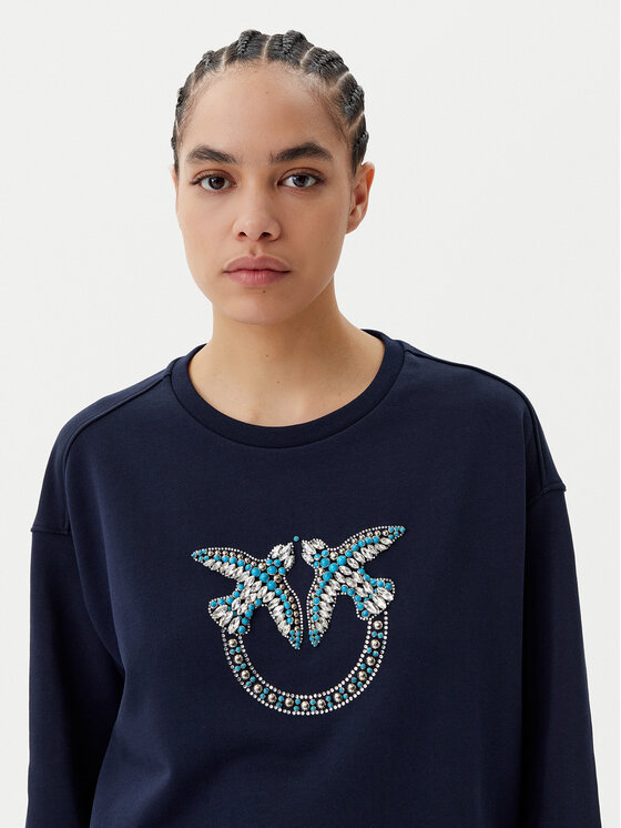 PINKO PINKO Μπλούζα Nelly 100534 A2G8 Σκούρο μπλε Regular Fit