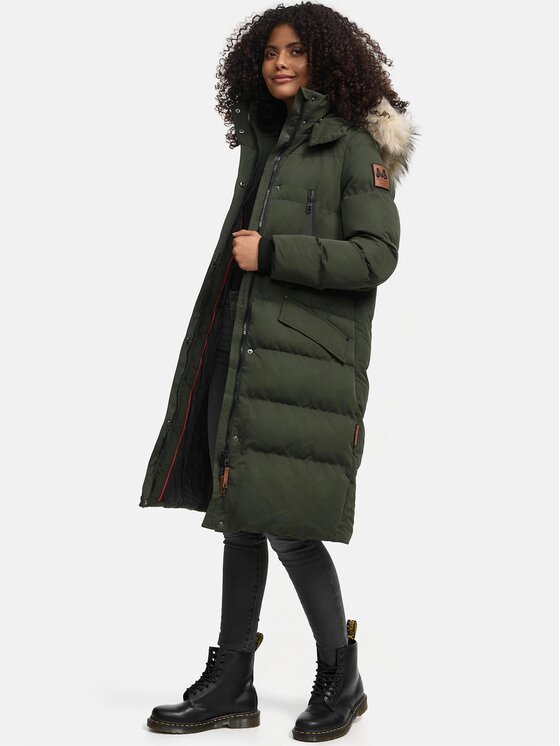Marikoo Marikoo Kurtka zimowa Schneesternchen Zielony Regular Fit