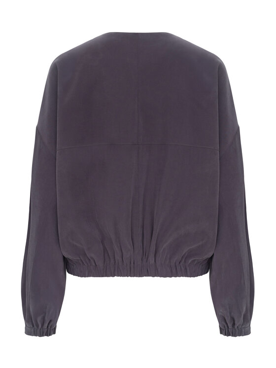 KMX KMX Kurtka bomber 107440025 Szary Loose Fit