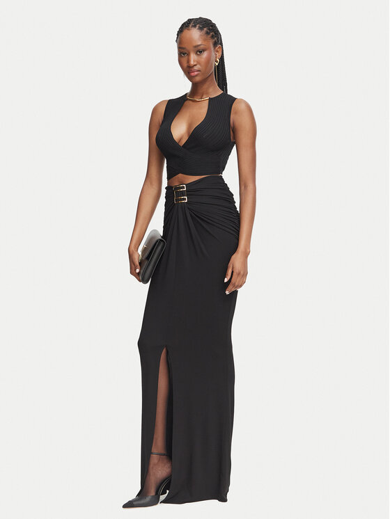 Elisabetta Franchi Elisabetta Franchi Макси пола GO-251-67E2-V450 Черен Slim Fit