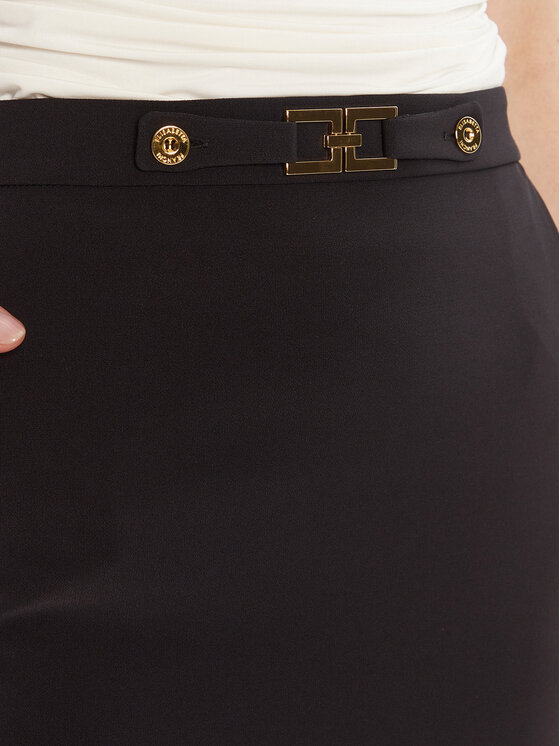 Elisabetta Franchi Elisabetta Franchi Spódnica ołówkowa GO-137-56E2-V320 Czarny Regular Fit