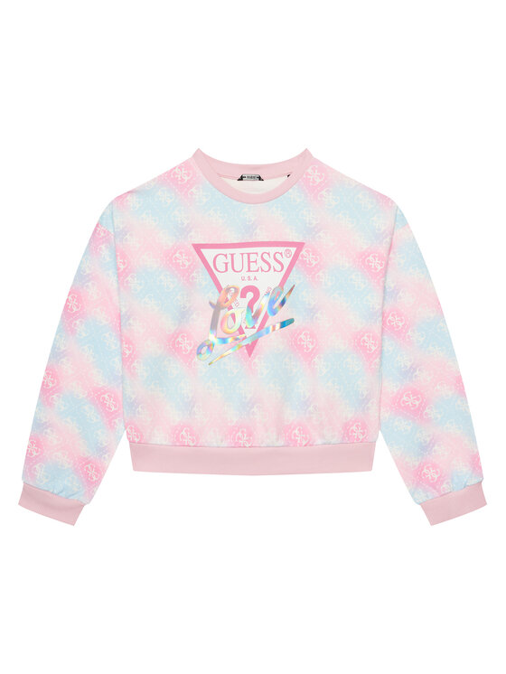 Guess Μπλούζα J5YQ03 KA6R4 Ροζ Oversize