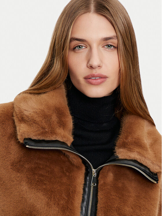 Dixie Dixie Krzno V330K002A Smeđa Regular Fit