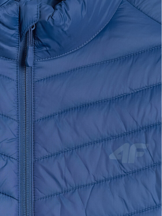 4F 4F Kurtka puchowa BASIC+ Granatowy Regular Fit