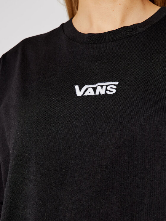 Vans Vans Každodenné šaty Center Vee Tee VN0A4RU2 Čierna Oversize