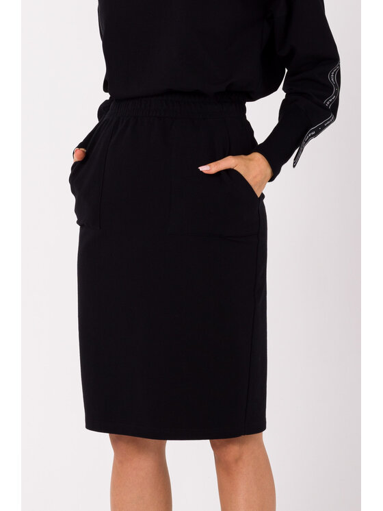 Made of Emotion Made of Emotion Spódnica M728 Czarny Premium Fit