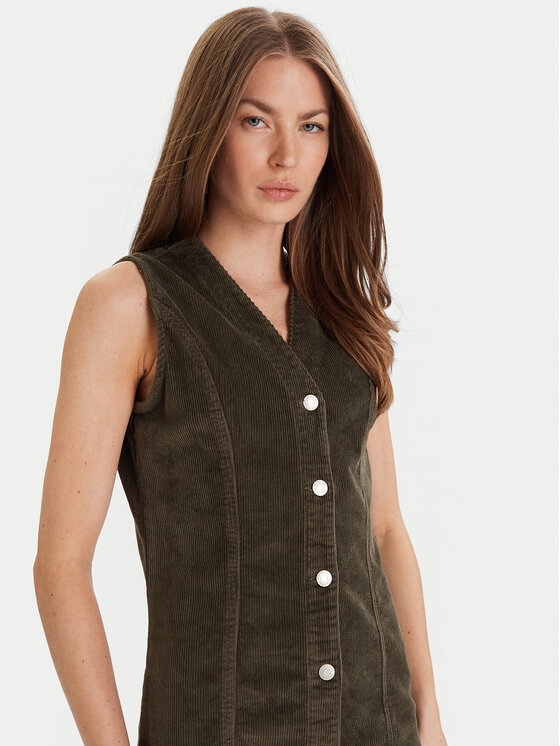 Vero Moda Vero Moda Každodenné šaty Eden 10333959 Zelená Regular Fit