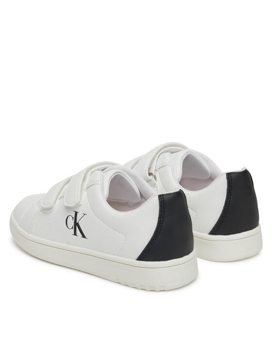 Calvin Klein Jeans Calvin Klein Jeans Sneakersy Low Cut Lace Velcro Sneaker V1X9-82080-1355 S Bílá