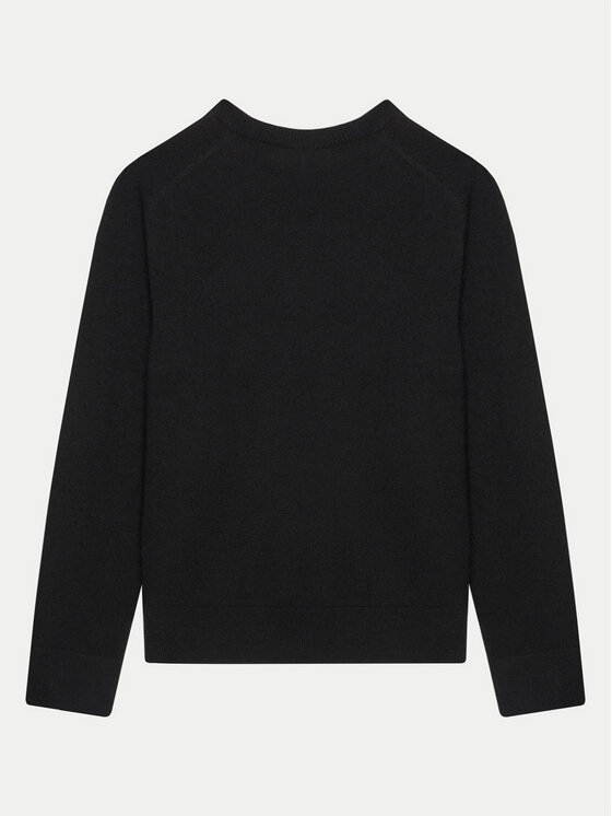 Balmain Balmain Sweter BV9B00-Z2409 Czarny Regular Fit