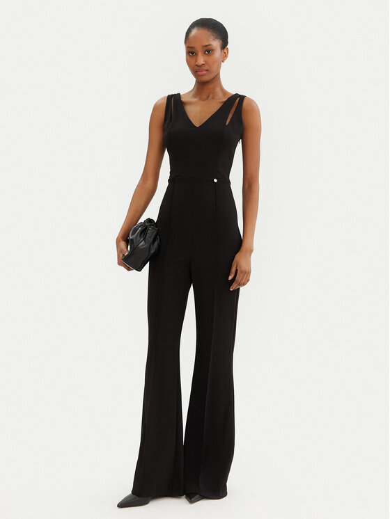 Rinascimento Rinascimento Salopetă CFC0019842002 Negru Regular Fit
