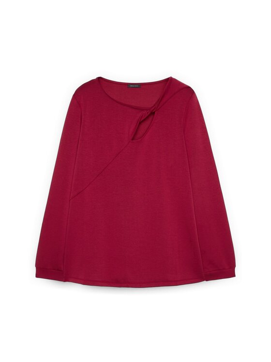 Fiorella Rubino Fiorella Rubino T-shirt G009L008745N016 Bordeaux Slim Fit