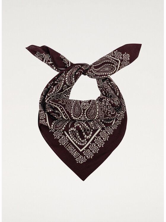 LEBRAND LEBRAND Chusta Bandana Bordowy