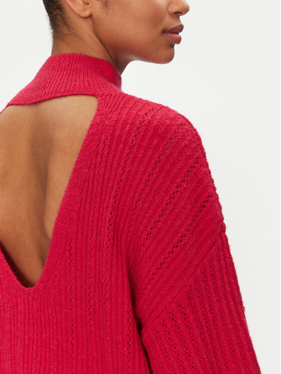 Morgan Morgan Rollkragenpullover 251-MFLAMAN Rot Regular Fit