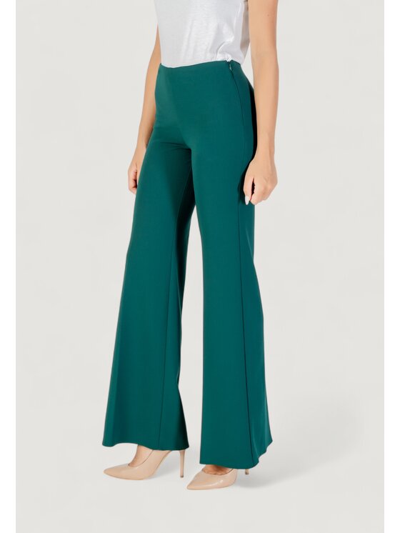 Rinascimento Rinascimento Pantaloni palazzo CFC0125424003 Verde Egg Fit