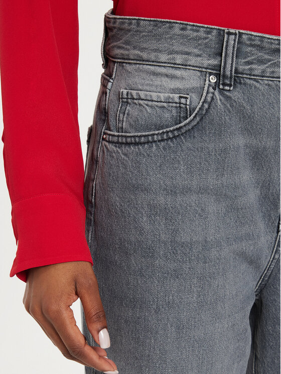 Marella Marella Džinsai 2423186074 Pilka Mom Fit