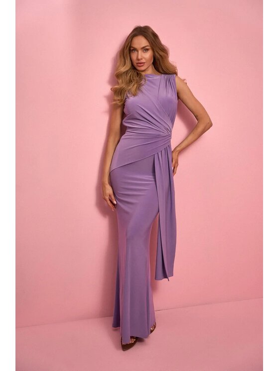 Made of Emotion Made of Emotion Abito da cocktail M913 Viola chiaro Slim Fit