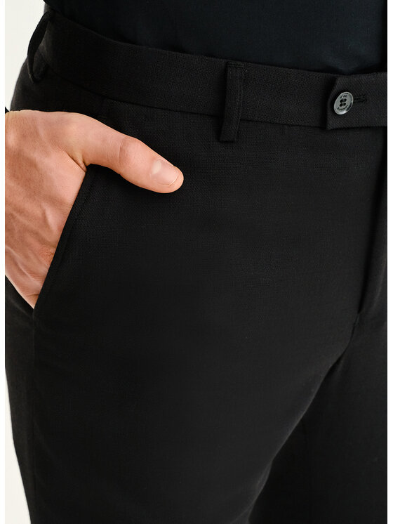 Pako Lorente Pako Lorente Spodnie garniturowe P25SF-6G-012 Czarny Slim Fit