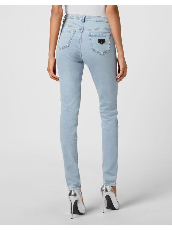 PHILIPP PLEIN PHILIPP PLEIN Jeansy 313 Světle modrá Jegging Fit