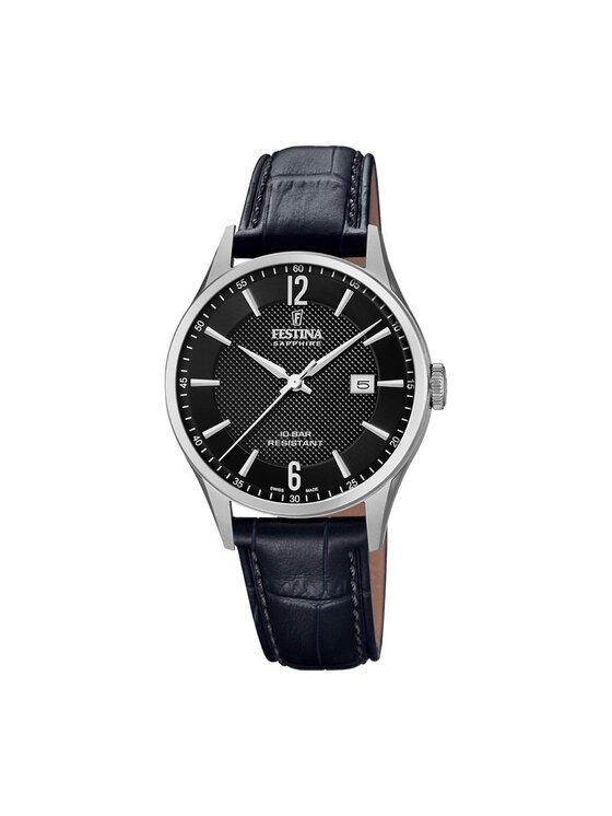 Festina Festina Zegarek Swiss Made 20007/4 Czarny