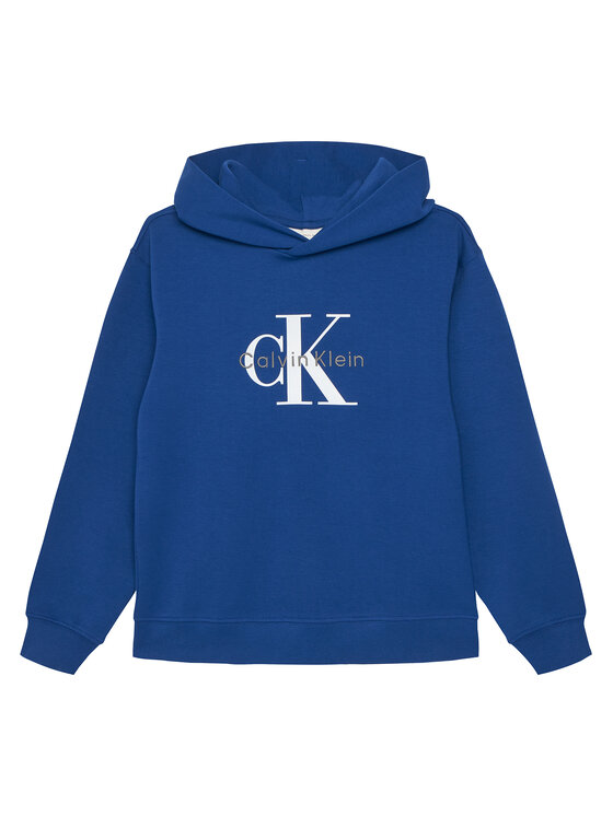 Calvin Klein Jeans Calvin Klein Jeans Pulóver Light Monologo IB0IB02615 Kék Regular Fit