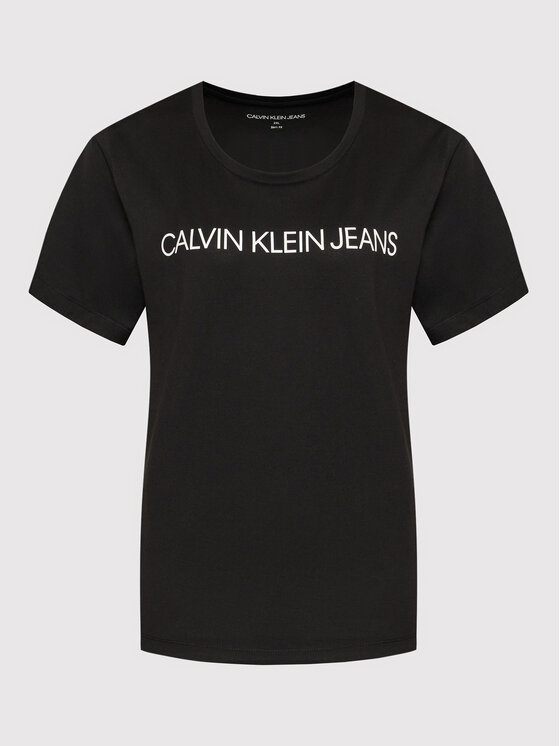 Calvin Klein Jeans Plus 2 marškinėlių komplektas J20J217516 Juoda Slim Fit