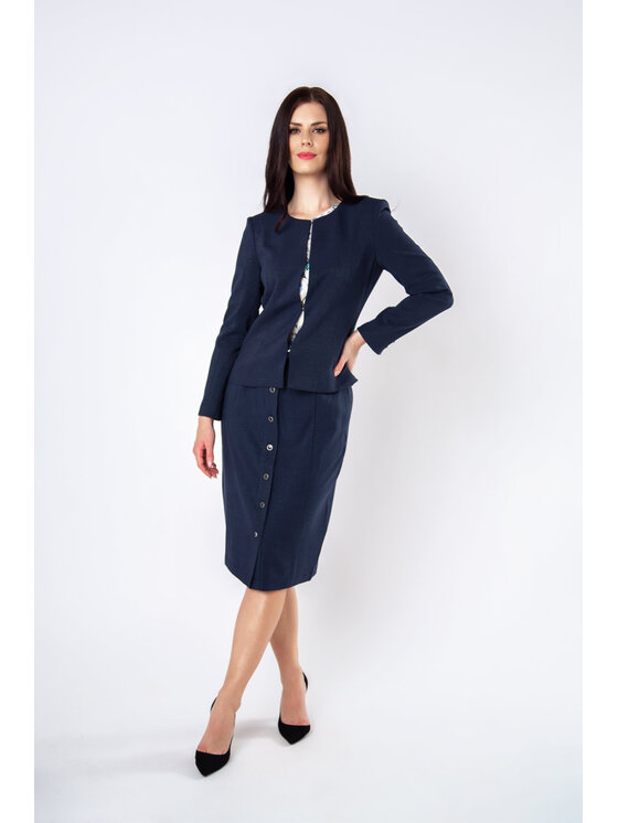 QUIOSQUE QUIOSQUE Sako TARTU BLAZER Tmavomodrá Regular Fit