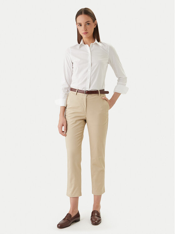 Gant Gant Chinosy 4150380 Beżowy Slim Fit