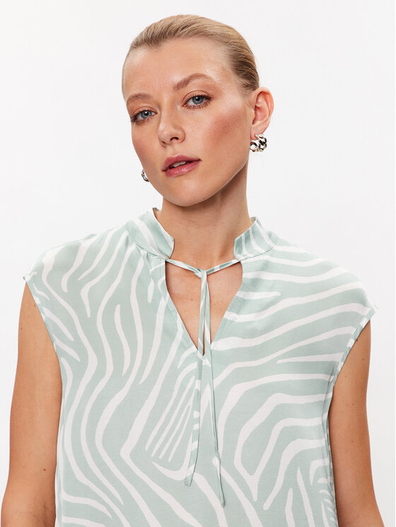 Marc Aurel Marc Aurel Bluzka 6082 1000 24622 Zielony Regular Fit