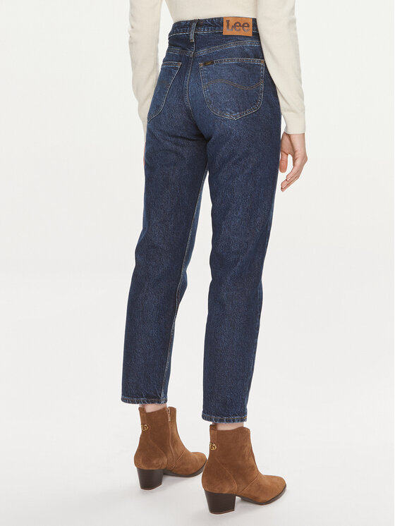 Lee Lee Jeans hlače Carol 112346311 Mornarsko modra Straight Fit