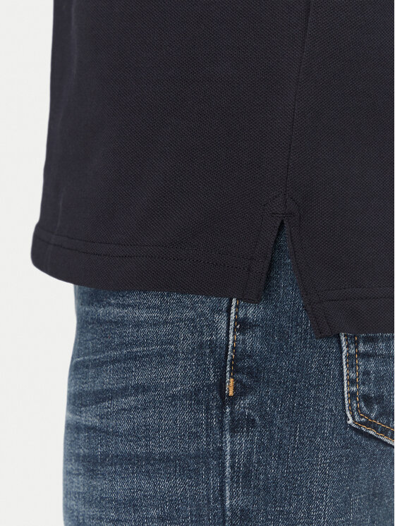 Tommy Hilfiger Tommy Hilfiger Polo Chest Insert MW0MW38130 Granatowy Regular Fit