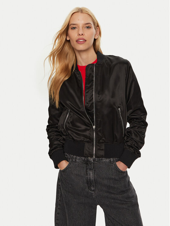 Hugo Bomber bunda Fleura-1 50430669 Čierna Regular Fit