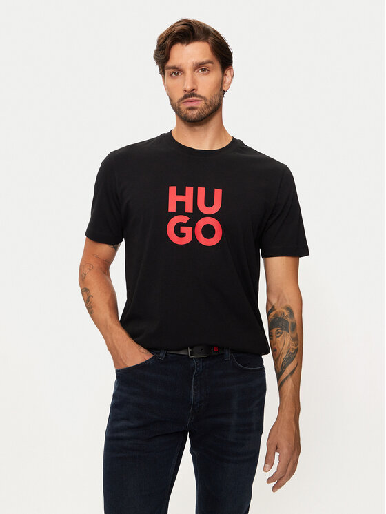 Hugo Tričko Racing Bulls 50523839 Čierna Regular Fit