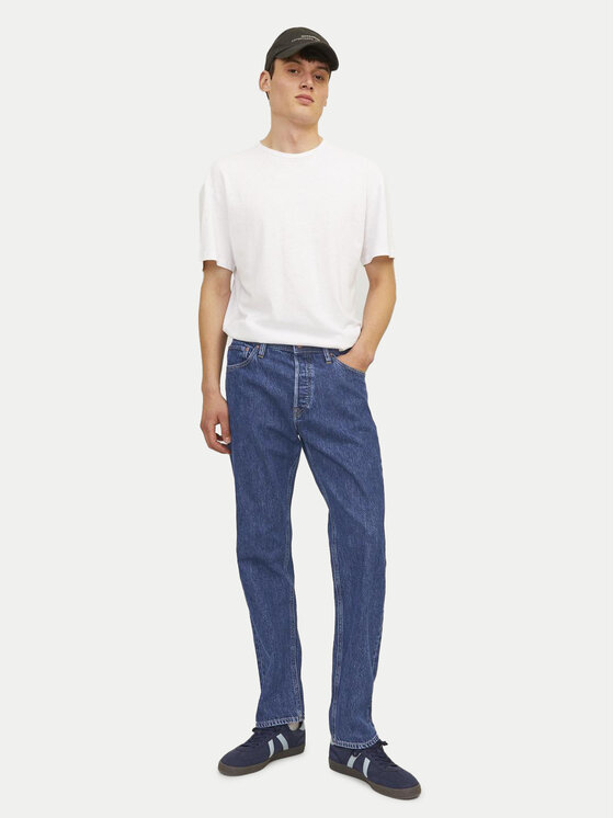 Jack & Jones Jack & Jones Farmer Chris 12258101 Kék Relaxed Fit