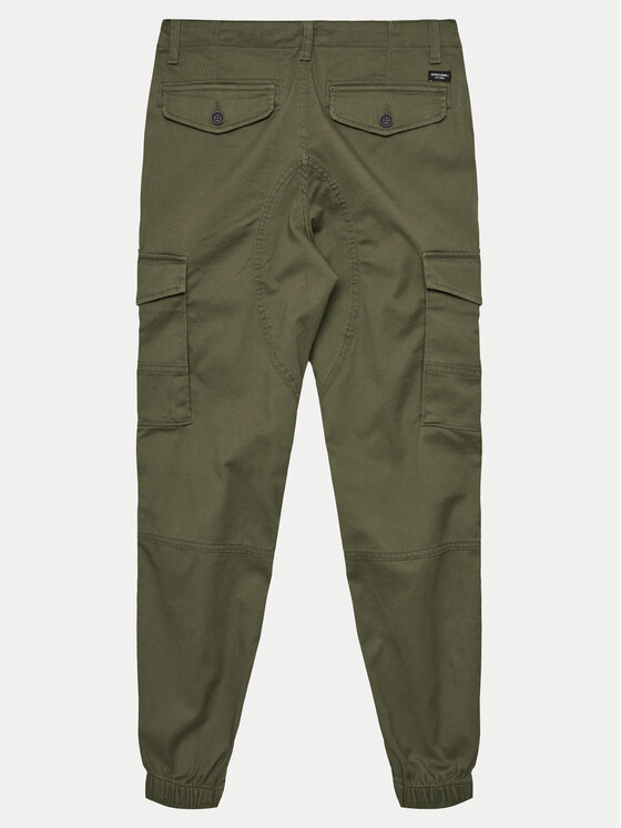 Jack&Jones Junior Jack&Jones Junior Hlače iz tkanine Paul 12151639 Zelena Slim Fit