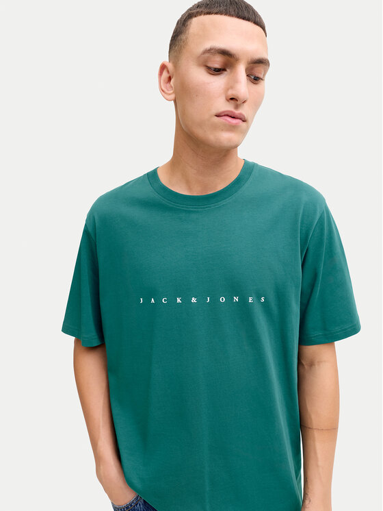 Jack & Jones Jack & Jones T-Shirt Star 12234746 Zielony Regular Fit