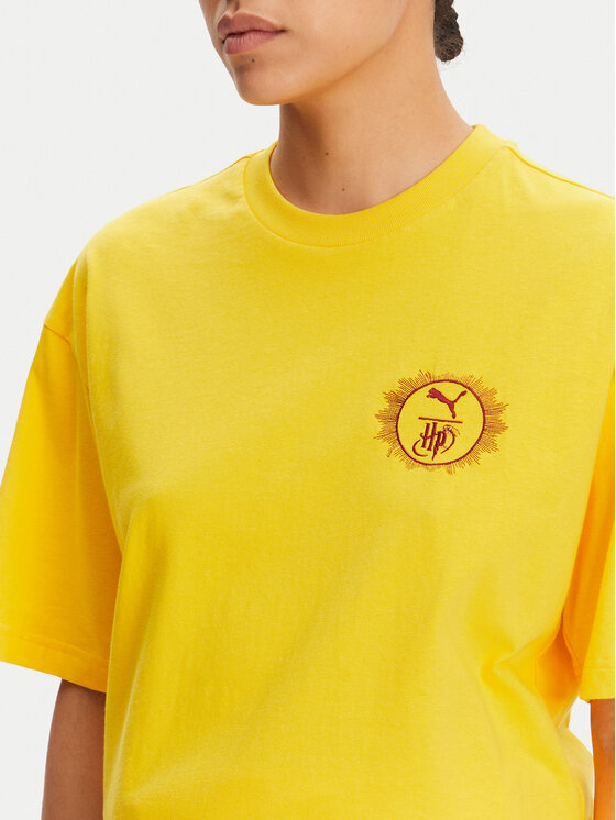 Puma Puma T-shirt Unisex Harry Potter 630092 Žuta Oversize