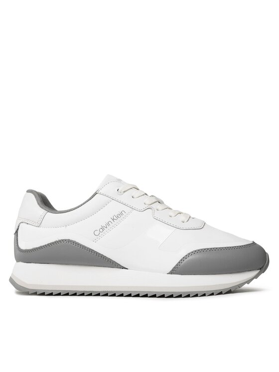 Sneakers Calvin Klein Low Top Lace Up Heat Bond HM0HM00551 White/Granite Road 0K8