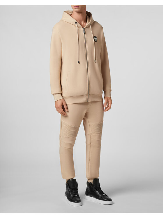 PHILIPP PLEIN PHILIPP PLEIN Felpa 30418 Beige Athletic Fit