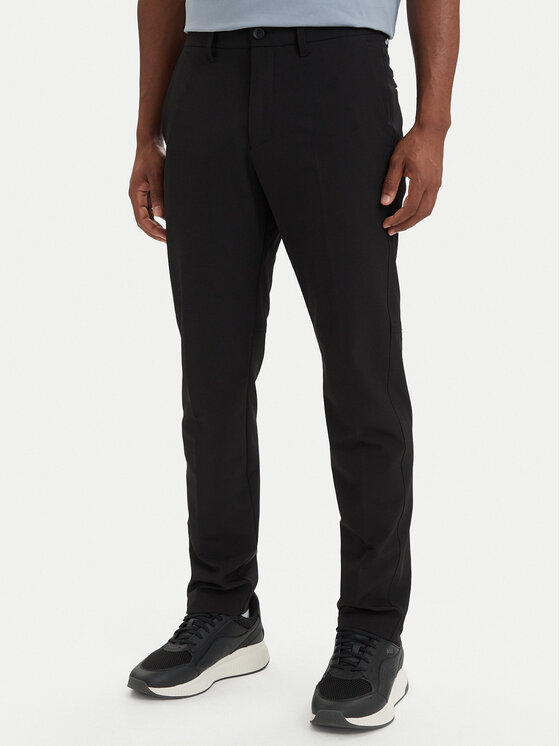 BOSS BOSS Текстилни панталони T_Commuter 50534303 Черен Slim Fit