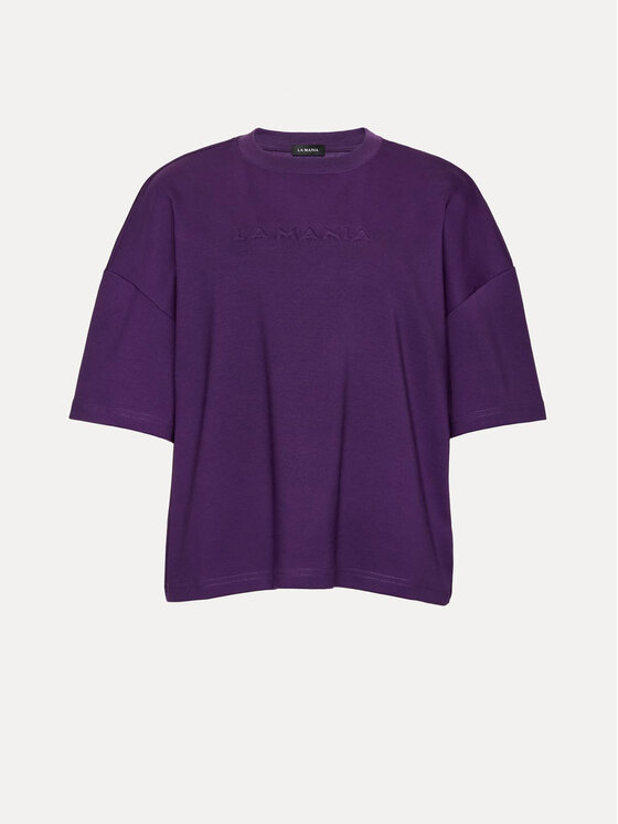 La Mania La Mania T-Shirt RODNEY Fialová Basic Fit