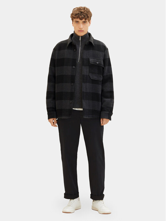 Tom Tailor Denim Tom Tailor Denim Демісезонна куртка 1038860 Чорний Regular Fit