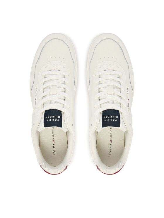 Tommy Hilfiger Tommy Hilfiger Sneakersy Th Basket Core Lite Lth FM0FM05713 Biały