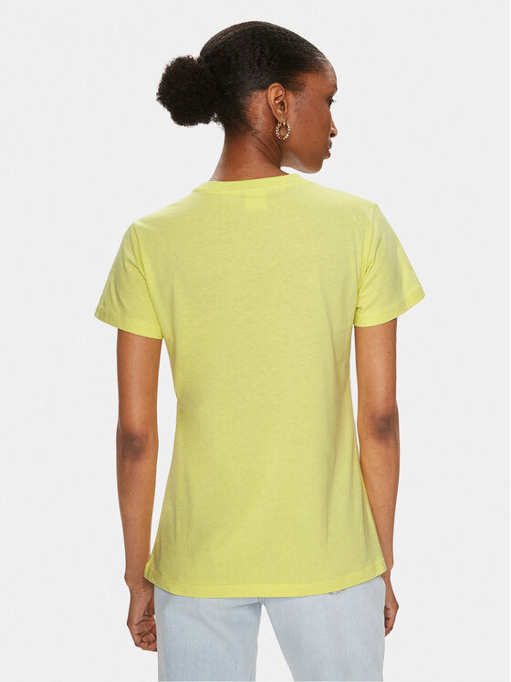 PINKO Pinko T-Shirt Start 101752 A1NW Žlutá Regular Fit