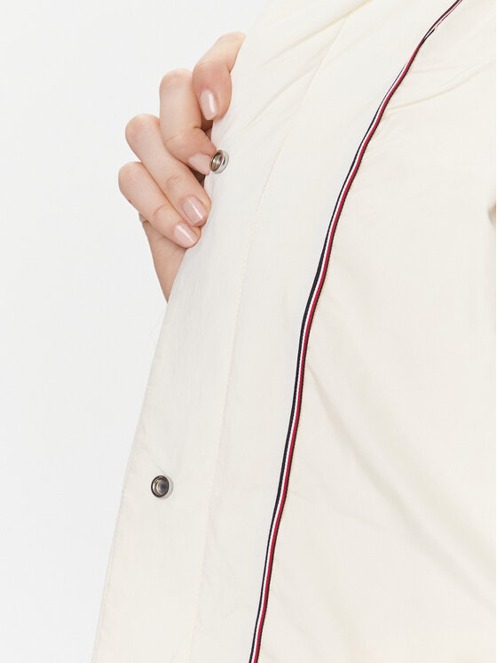Tommy Hilfiger Tommy Hilfiger Átmeneti kabát WW0WW40469 Ekru Relaxed Fit