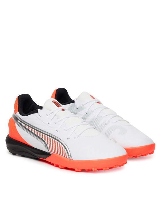 Puma Puma Buty do piłki nożnej King Match Tt Jr 108838 01 Biały