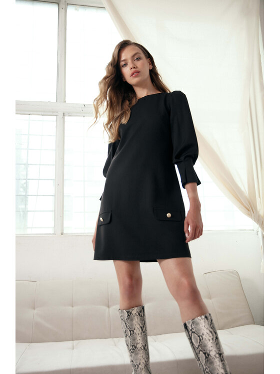 Makover Makover Sukienka wieczorowa K148 Czarny Ladies Fit