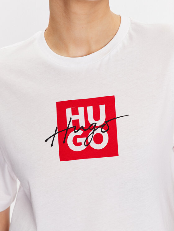 HUGO Hugo Футболка Dashire_3 50485373 Білий Regular Fit