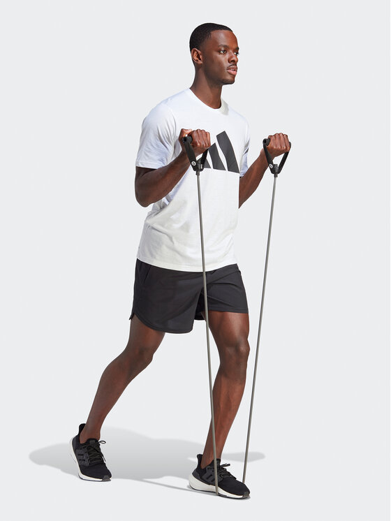 adidas adidas Tričko Train Essentials Feelready Logo Training IM4373 Biela Regular Fit