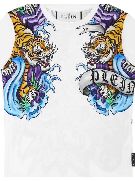 PHILIPP PLEIN PHILIPP PLEIN T-Shirt 27605 Biały Regular Fit
